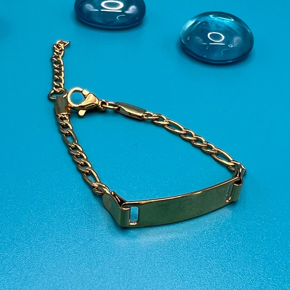 🆕 Baby / Toddler Bracelet 18k Gold Plated Anti Allergy / Tarnish Free /N… - Picture 6 of 14
